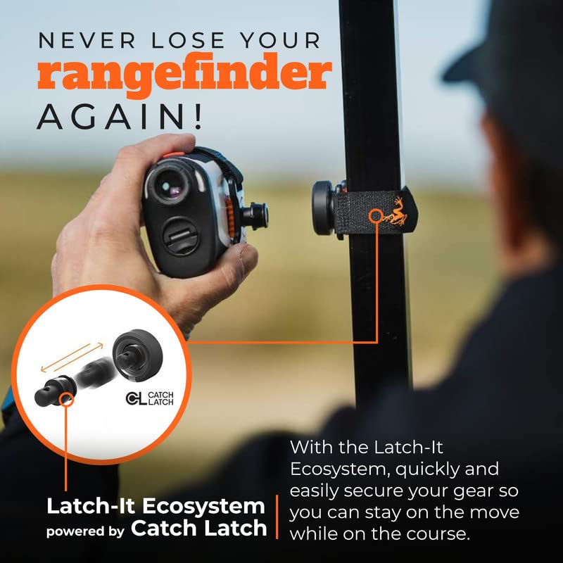 Frogger Golf Rangefinder Holder for Golf Carts with Latchit