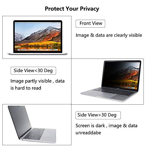 Magnetic MacBook Pro 16 inch Privacy Screen Compatible with MacBook Pro 16 Inch 2019 Released Model A2141, Easy On/Off Bubble-Free Design Privacy Screen MacBook Pro 16 inch - Thumbnail 3