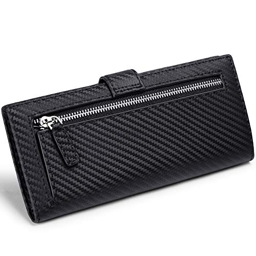 Men CN157 Real Leather Checkbook Cover RFID Wallets For Women