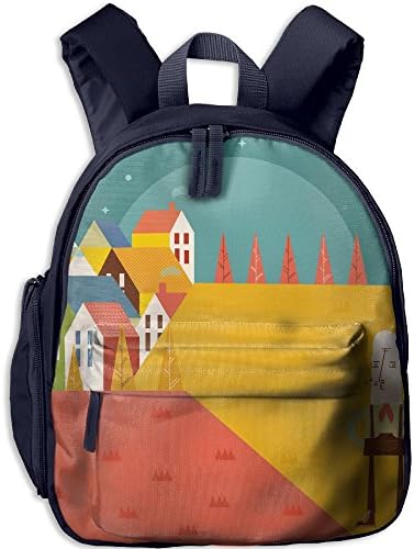 Night Time New Style Kid's Shoulder Backpack School Bag School Backpack Backpack For Teens Boys Girls Students Navy