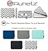 Runetz - 13-inch Chevron Gray Neoprene Sleeve Case Cover for MacBook Pro 13.3