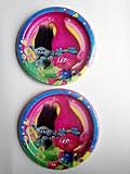 Trolls Paper Lunch Dinner Party Plates 8 Count - 2 Pack