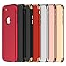 RANVOO iPhone 7 Case, Slim Fit Thin Hard Stylish Cover 3 in 1 Detachable Case, RED [Clip-ON Series]
