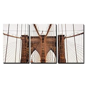 Brooklyn Bridge New York USA x3 Panels