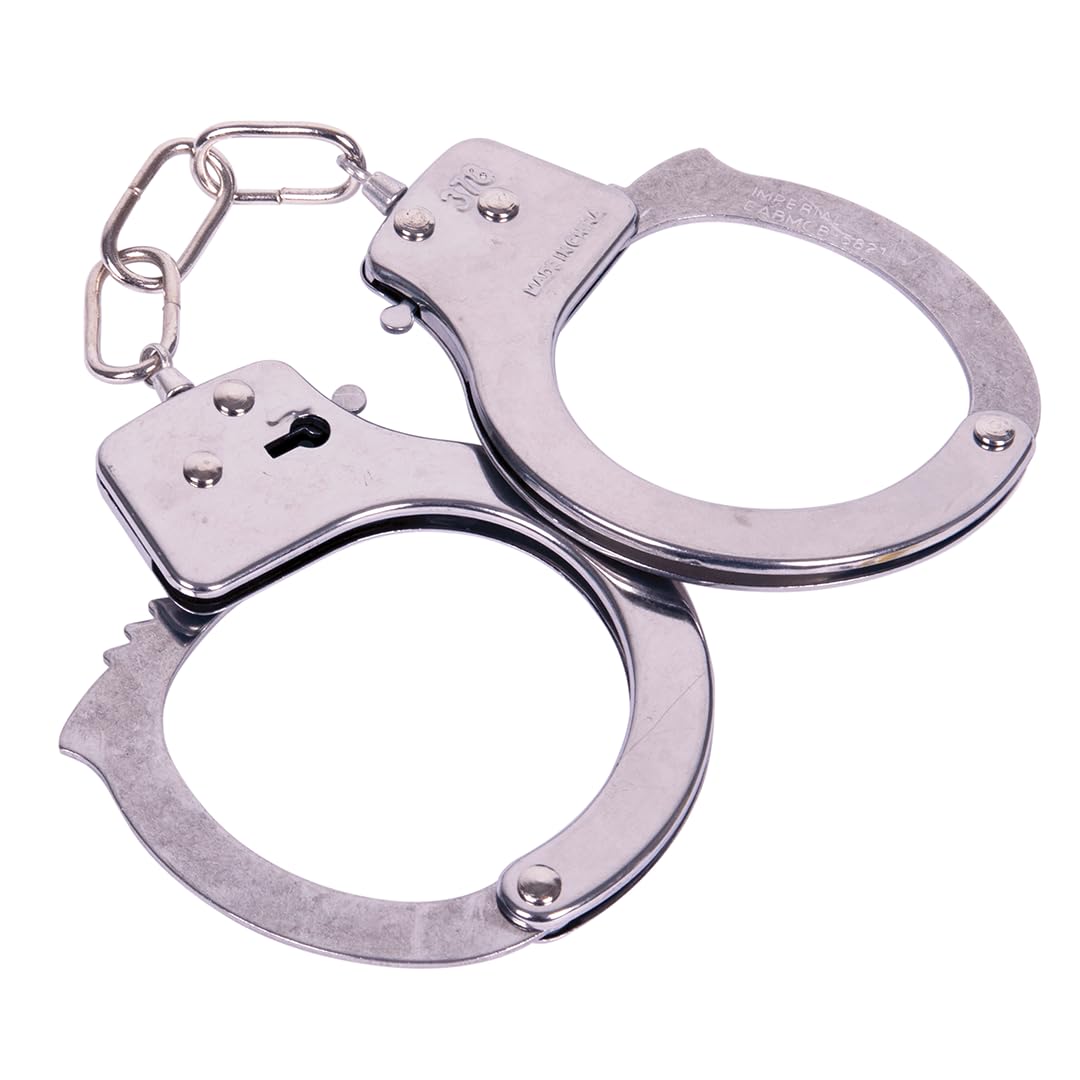 Kangaroo Toy Handcuffs for Kids – Police Role Play Metal Handcuffs with Keys – Fake Pretend Play Stocking Stuffers Handcuff Props – Sheriff Police Costume – Halloween Small Christmas Gifts for Kids