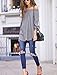 Women's Long Sleeve Off The Shoulder Knotted Blouse (M, Grey)