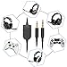 A10 Replacement Cable Inline Mute Volume Control for Astro A10 A40 A30 A50 Gaming Headsets Logitech G633 G933 Extension Cord Lead, Compatible with Xbox One Play Station 4 PS4 PC Smartphone (Black)thumb 1