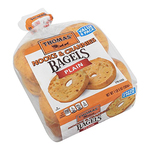 Thomas' Nooks & Crannies Bagels (8 ct., 21 oz.) (pack of 2) A1