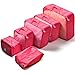 6 Set Packing Cubes / Travel Cubes - Travel Organizers with Shoes Bag