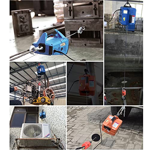 INTBUYING 450KG Electric Winches 110V Electric Hoist Winch with Overhead 5m/min Lift Speed