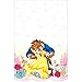 Cedar Crate Beauty and The Beast Party Supplies Pack for 16 Guests Including Paper Cups, Paper Dinner Plates, Paper Lunch Napkins, Paper Straws, and Plastic Table Cover (Bundle for 16)