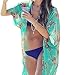 Chalier Womens Nightgown Batwing Sexy Sleepwear V Neck Loungewear Sleepshirt Short Sleeve Nightshirts Plus Size (green, XL)