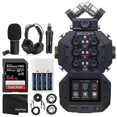 Zoom H8 8Input / 12Track Portable Handy Recorder For Podcasting