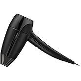 ghd Flight+ Travel Hair Dryer ― 1300w Professional Portable Hair Volumizer, Suitcase Friendly, Lightweight, Powerful, and Compact Blow Dryer with Luxurious Travel Case ― Black