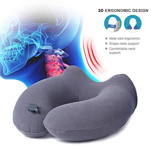 Cuscino-da-Collo-Mixigoo-Cuscino-da-Viaggio-Gonfiabile-con-Maschera-per-Occhi-Tappi-per-Orecchie-Cuscino-per-supporto-collo-per-Aerei-Automobili-Ufficio-Grigio