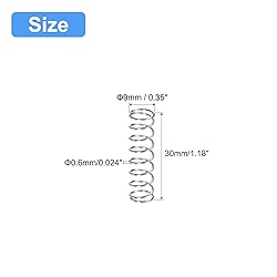 uxcell Compression Spring, 5Pcs 304 Stainless