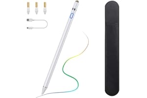 TiMOVO Stylus Pen for iPad Pencil for iPad 10th/9th/8th/7th/6th Gen, 20Hrs Work Palm Rejection Apple Pen for 2018-2024 iPad Pro, iPad Air, iPad Mini High Precise iPad Pencil 1st Gen, White