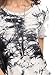 Romwe Women's Short Sleeve Summer Casual Tie Dye T-Shirt Dress Grey L