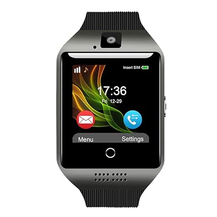 Padgene Q18 Bluetooth Smart Watch with Camera Support SIM Card & TF Card Pedometer Fitness Tracker Watch for Android & iOS