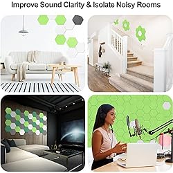 JBER Hexagon Acoustic Panels Beveled Edge Sound