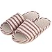 Wodeal Slippers, Women's and Men's Cotton Flax Casual House Slippers Indoor and Outdoor