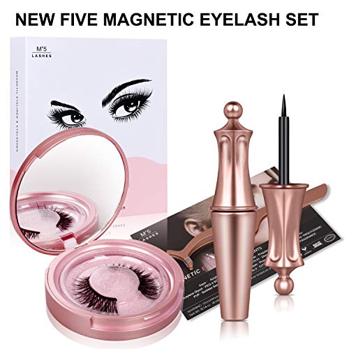 Eyelashes with Eyeliner, Eyeliner and Lashes, 3D Waterproof Liquid