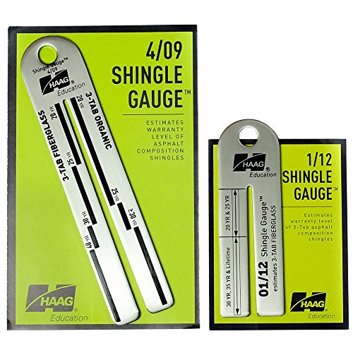 Haag 4/09 and 12/1 shingle gauges