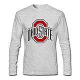 Man NCAA Ohio State Buckeyes Logo Customized 100% Cotton Long Sleeve Tee Shirts By Mjensen