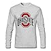 Man NCAA Ohio State Buckeyes Logo Customized 100% Cotton Long Sleeve Tee Shirts By Mjensen