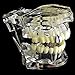 Silver Tone Single Cap Grillz Plain Canine K9 Bling Tooth Hip Hop Grill Slug