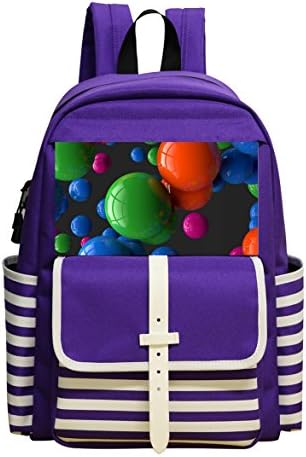 Fashion Printed Backpack Colorful Ball School Bag