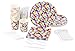 Polka Dot Party Bundle, Includes Plates, Napkins, Cups, and Cutlery (24 Guests,144 Pieces)