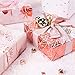 WRAPAHOLIC Wrapping Paper Roll - Rose Gold Floral, Dandelion, Lines and Polka Dots for Wedding, Birthday, Baby Shower - 4 Rolls - 30 inch X 120 inch Per Roll
