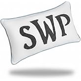 mia'spillow lab Monogram Embroidered Pillow, Initial Punch Needle Pillow, Custom Lumbar Pillow, Throw Pillow, Wedding Gift, N