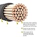TOPDC 4 Gauge 36-Inch Battery Inverter Cable All Copper Conductor Wire with 3/8