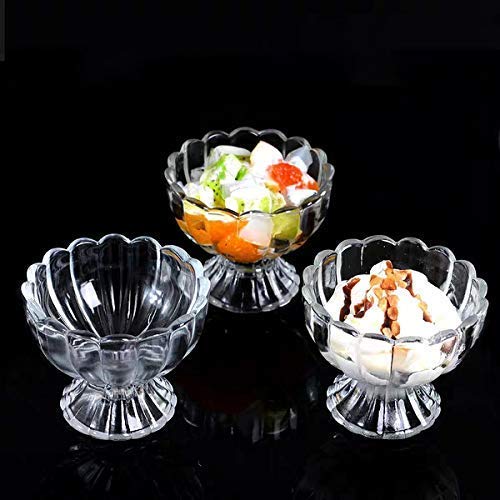 HAVENGOOD Glass Ice Cream Bowls Salad Dessert Serving Bowls