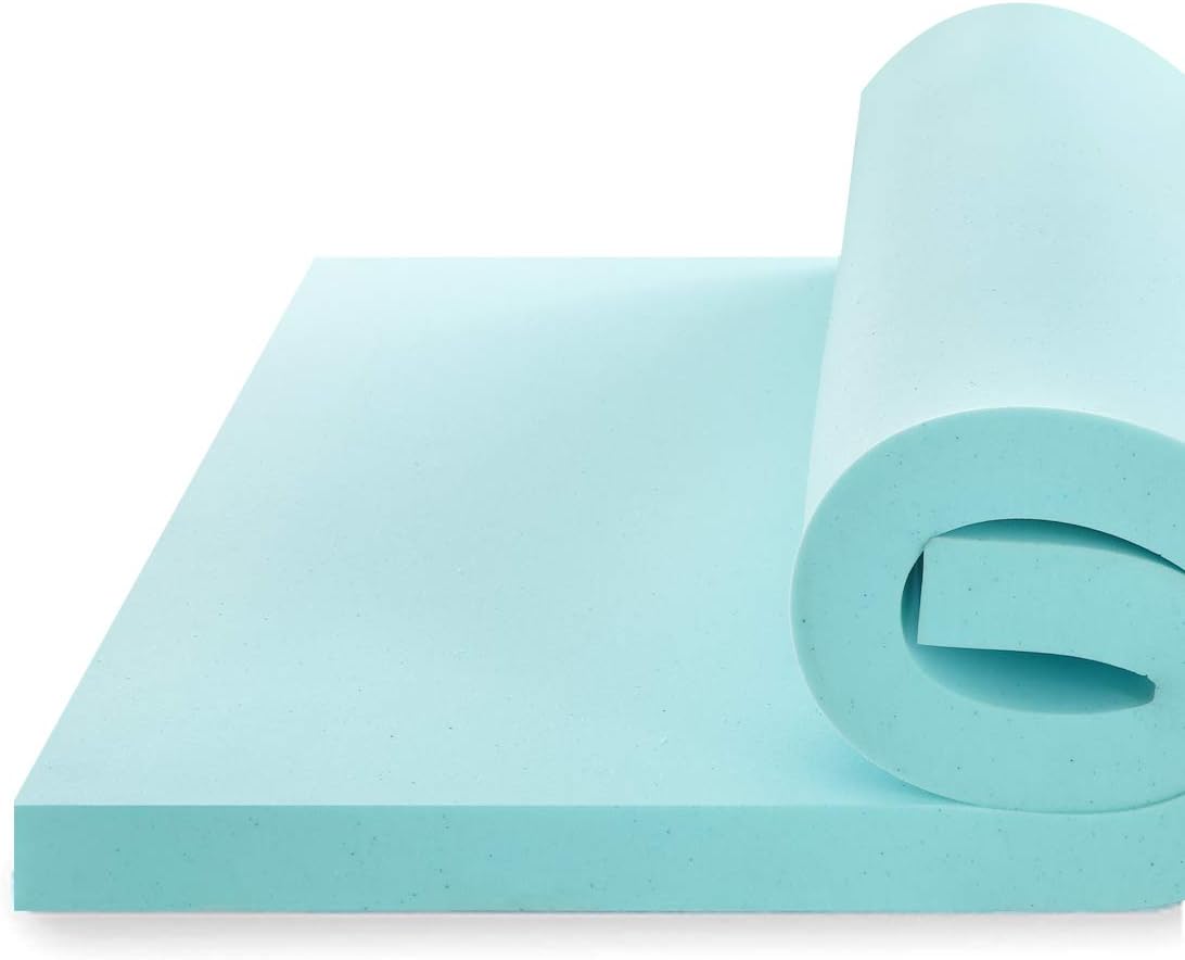 Abakan Luxury 3-Inch Memory Foam Mattress Topper Full Size Bed Topper with Bamboo Viscose Cover, Pressure Relieving, Zipper Closure, Removable and Washable & EMONIA: Kitchen & Dining