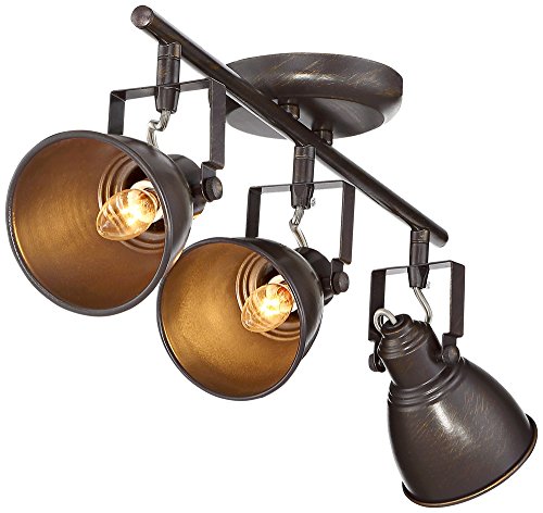 Pro Track Abby 3-Light Bronze Complete Track Light Kit