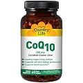 Country Life, CoQ10, 100 mg, 120 Vegan Softgels