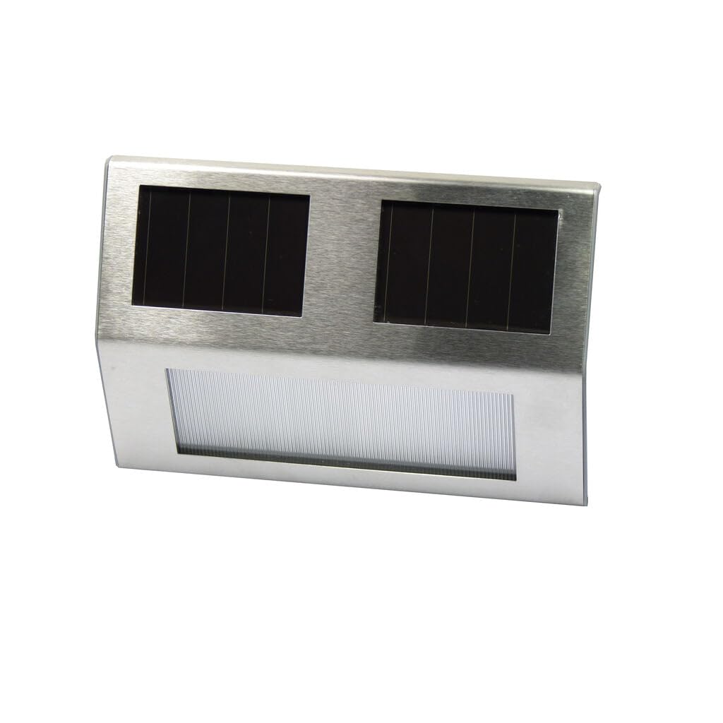 POWERplus Goldfinch Solar Garden Light, Steel, Silver