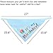 SCENEREAL Dog Birthday Bandana Pet Scarf 2 Pcs/Pack Triangle Bibs Accessories for Small to Large Dogs Cats Blue and Pink Set