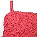 Richie House Girls Layered Dress with Rosette and Pearl Accents RH0918 - E - 6 / 7 - FBA Coral Dress Only