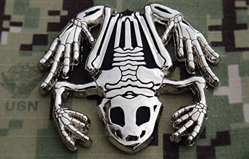Polished Silver Bone Frog / Navy SEAL Challenge Coin / Naval Special Warfare (NSW) by FLC Trading