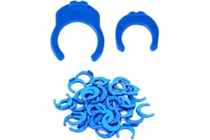 TSURPCAO 100Pcs 1/4 Inch 3/8 InchLocking Clips Clamps, Quick Connect Fittings Clamps for RO Reverse Osmosis Water Filter Fittings (1/4Inch and 3/8Inch)