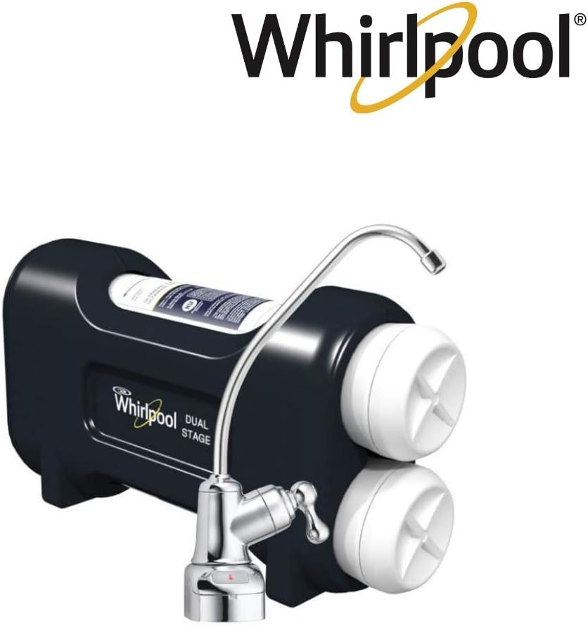 Whirlpool WHEEDF Dual Stage Replacement Pre/Post Water Filters | Fits WHADUS5 & WHED20 Filtration Systems | 1 Set, Pack of 2, Grey: Home Improvement