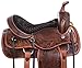 AceRugs All Natural Cowhide Western Leather Horse Saddle Comfy SEAT Pleasure Trail Barrel Racing Hand Tooled Premium Saddle TACK Set Bridle Breast Collarthumb 3
