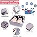 Drawer Organizer Dresser Drawer Organizer Divider Washable Large Bra Sock Underwear Tie Cloth Organizer Foldable Closet Storage Box Drawer Polyester Fabric For Baby Cloth Panties Belts Set of 6,Gray