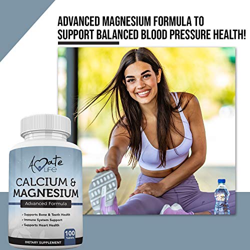 Calcium and Magnesium Supplement with Vitamin D3 Support Heart & Immune