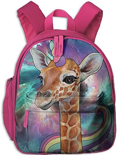 Casual Lightweight Canvas Backpacks Unicorn Horn And Giraffe Bookbag Shoulder Bag School Backpack For Kids