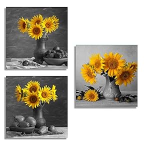 3 Piece Canvas Wall Art for Living Room Bedroom Home Artwork Popular Art Paintings Ready to Hang - 12"x12"x3 Panels